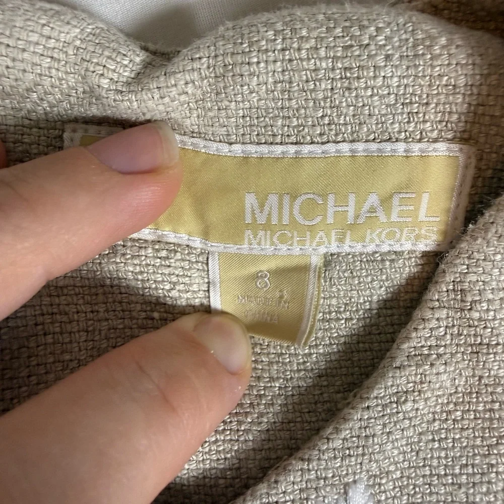 Michael Kors‎ linen floral Sleeveless Dress